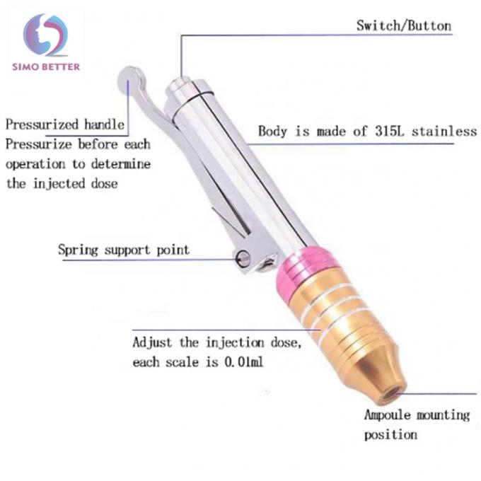 Anti Wrinkle Cosmetic Devices Hyaluronic Acid Meso Pen For Lips Filling